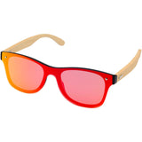 Occhiali da sole con stanghette in bambù Tan personalizzato con logo - Pubblienne