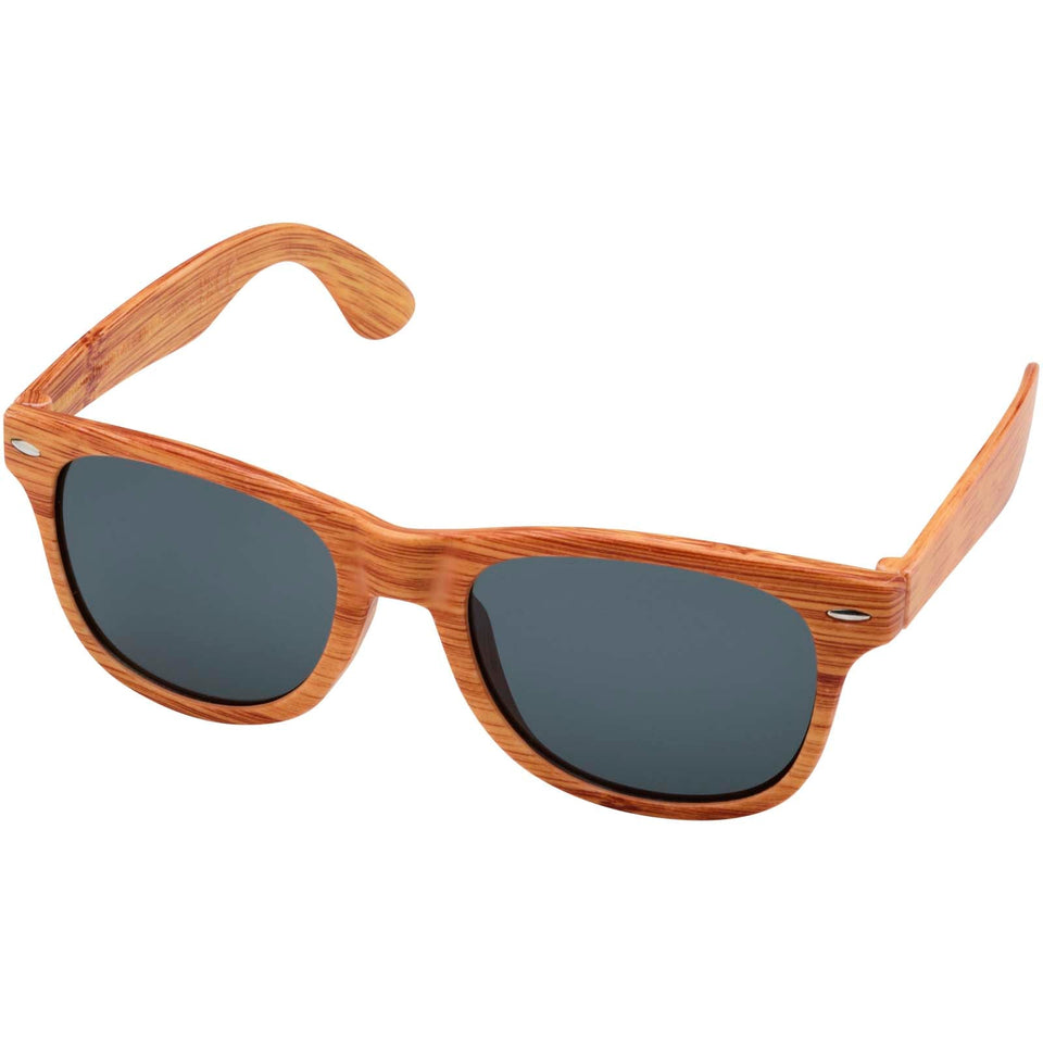 Occhiali da sole effetto legno Mira personalizzato con logo - Pubblienne
