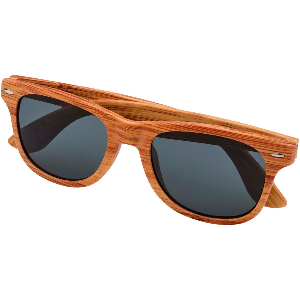 Occhiali da sole effetto legno Mira personalizzato con logo - Pubblienne