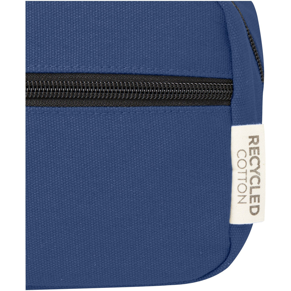 Borsa porta accessori in canvas riciclato certificato GRS Joey - 3,5 L personalizzato con logo - Pubblienne