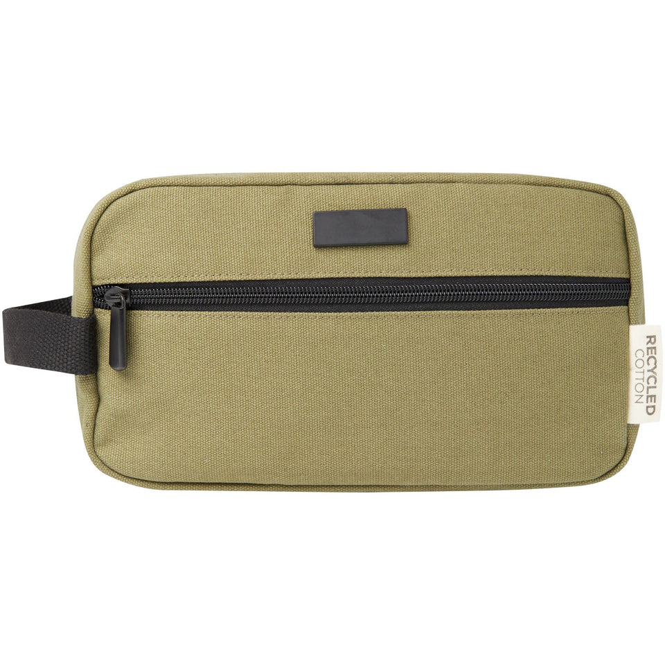 Borsa porta accessori in canvas riciclato certificato GRS Joey - 3,5 L personalizzato con logo - Pubblienne