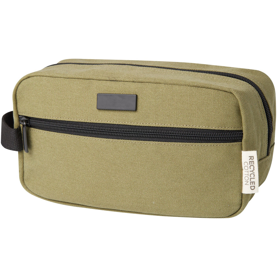 Borsa porta accessori in canvas riciclato certificato GRS Joey - 3,5 L personalizzato con logo - Pubblienne