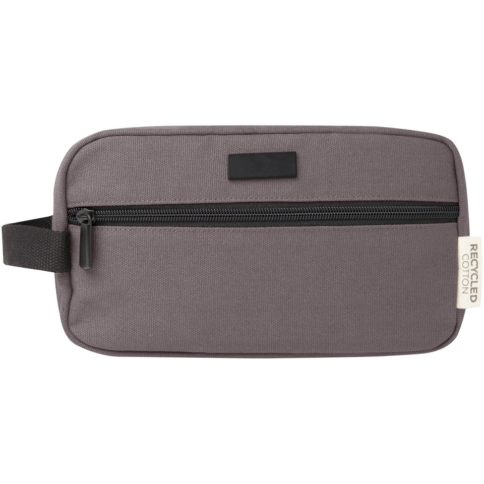 Borsa porta accessori in canvas riciclato certificato GRS Joey - 3,5 L personalizzato con logo - Pubblienne