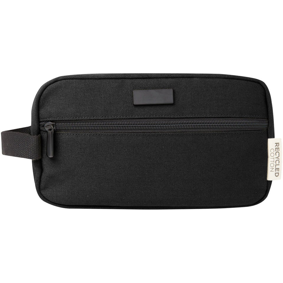 Borsa porta accessori in canvas riciclato certificato GRS Joey - 3,5 L personalizzato con logo - Pubblienne