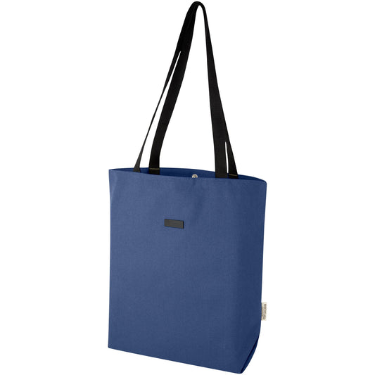 Tote bag versatile in canvas riciclato certificato GRS Joey - 14 L personalizzato con logo - Pubblienne
