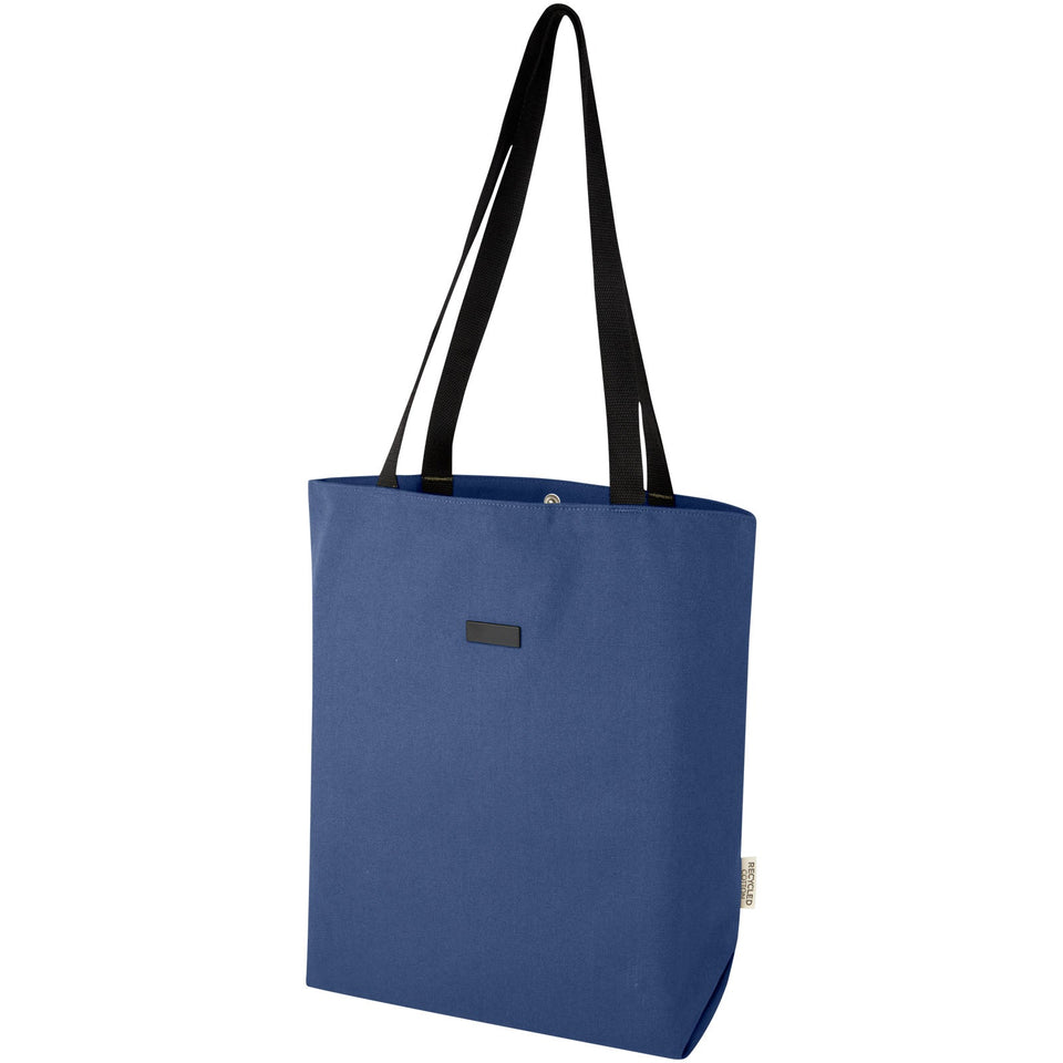 Tote bag versatile in canvas riciclato certificato GRS Joey - 14 L personalizzato con logo - Pubblienne