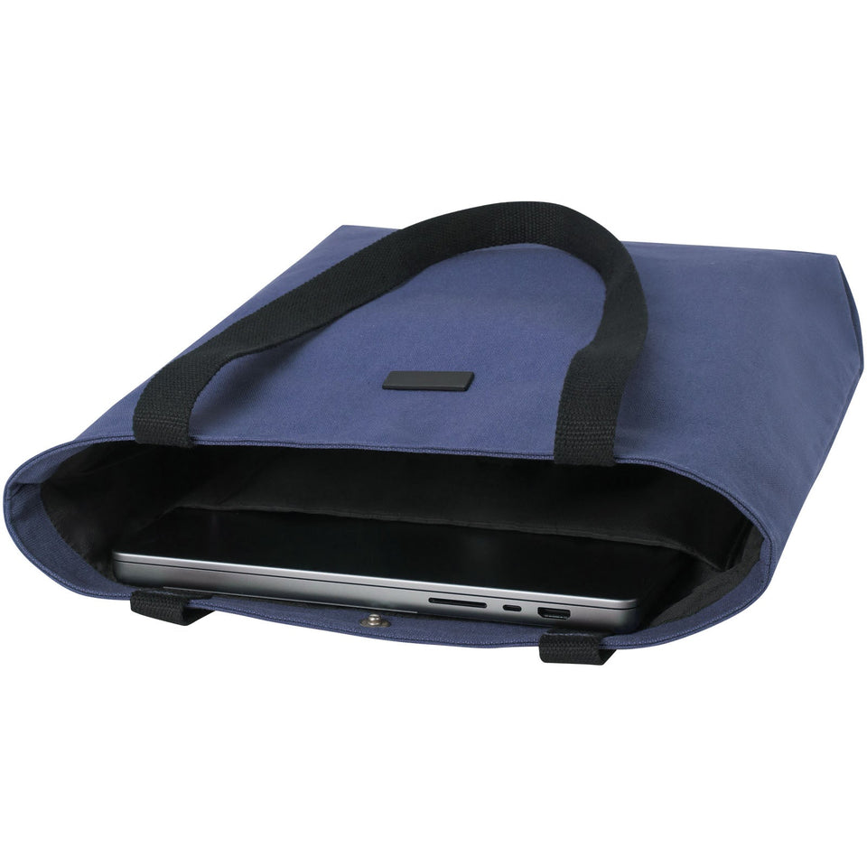 Tote bag versatile in canvas riciclato certificato GRS Joey - 14 L personalizzato con logo - Pubblienne