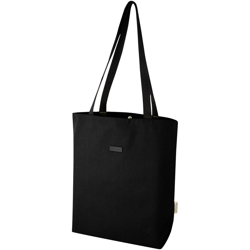 Tote bag versatile in canvas riciclato certificato GRS Joey - 14 L personalizzato con logo - Pubblienne