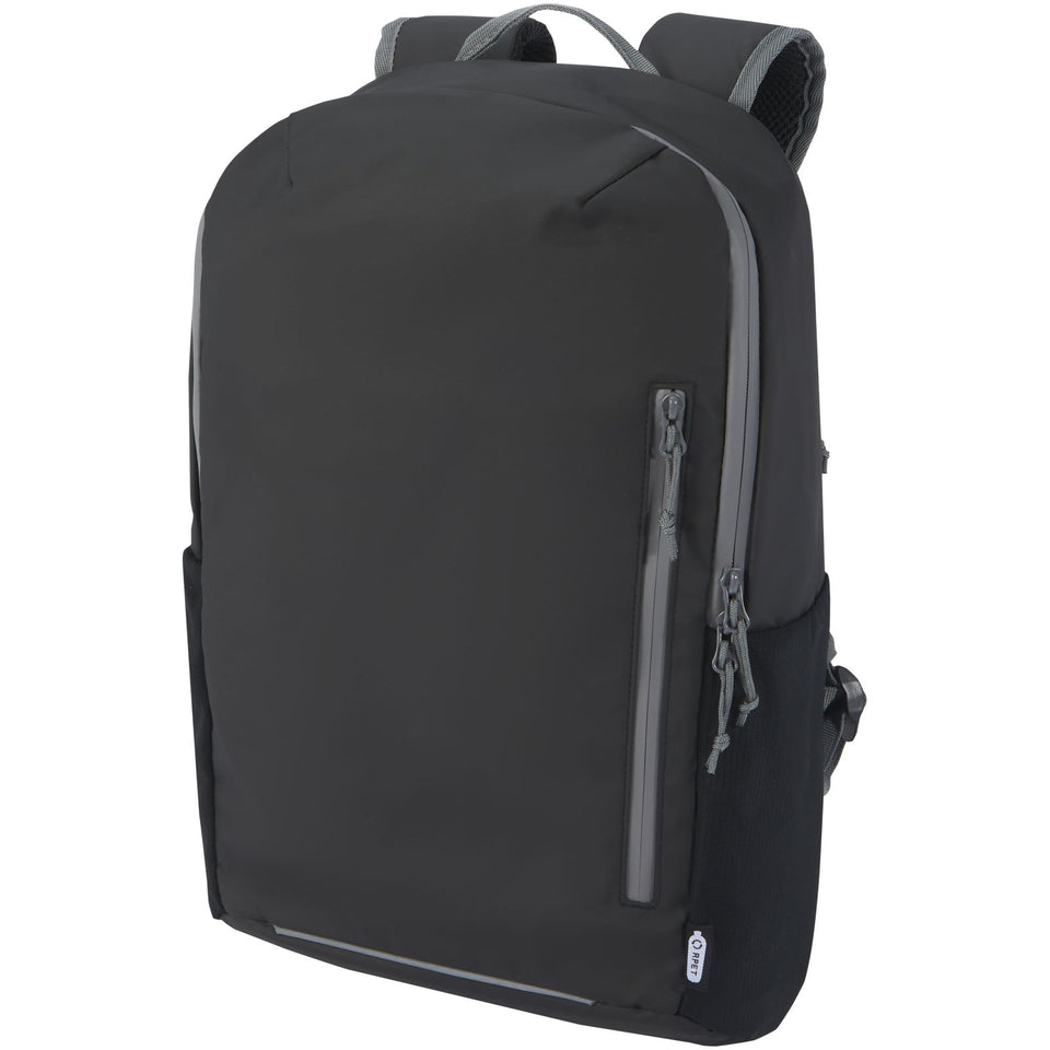 Zaino impermeabile per portatile da 15" in materiale riciclato certificato GRS Aqua - 21 L personalizzato con logo - Pubblienne