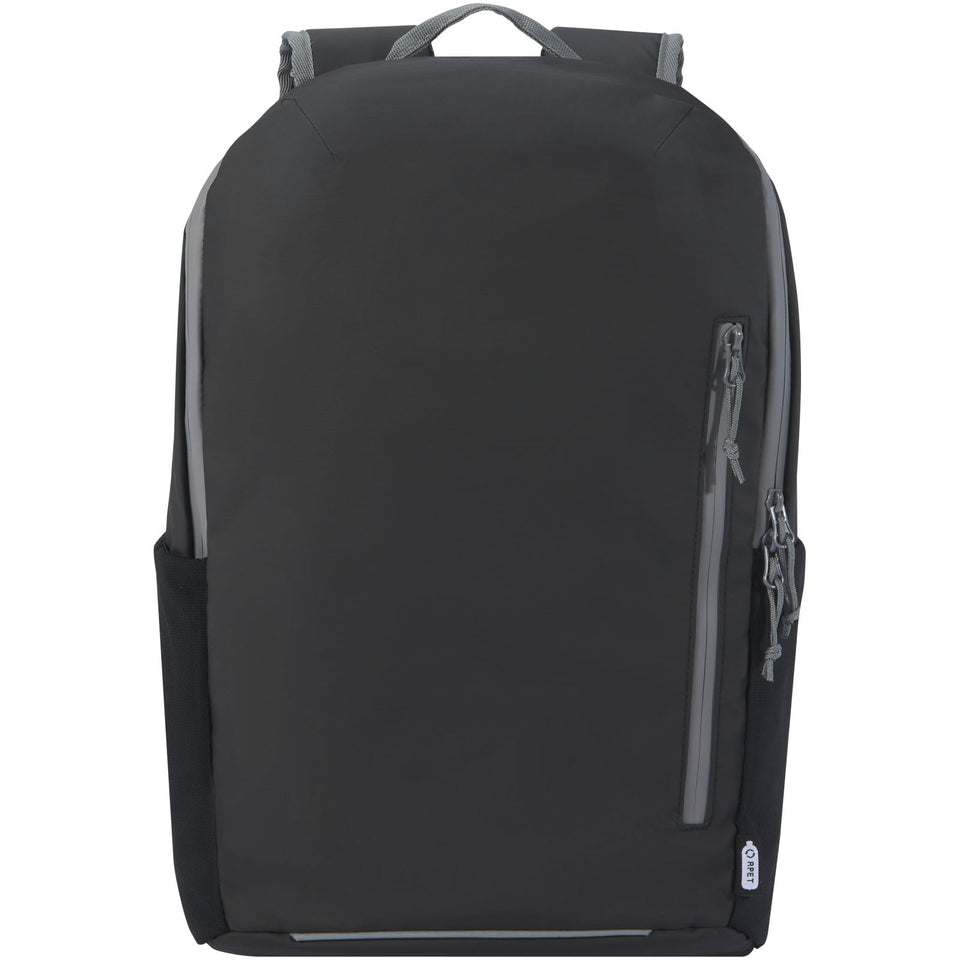 Zaino impermeabile per portatile da 15" in materiale riciclato certificato GRS Aqua - 21 L personalizzato con logo - Pubblienne