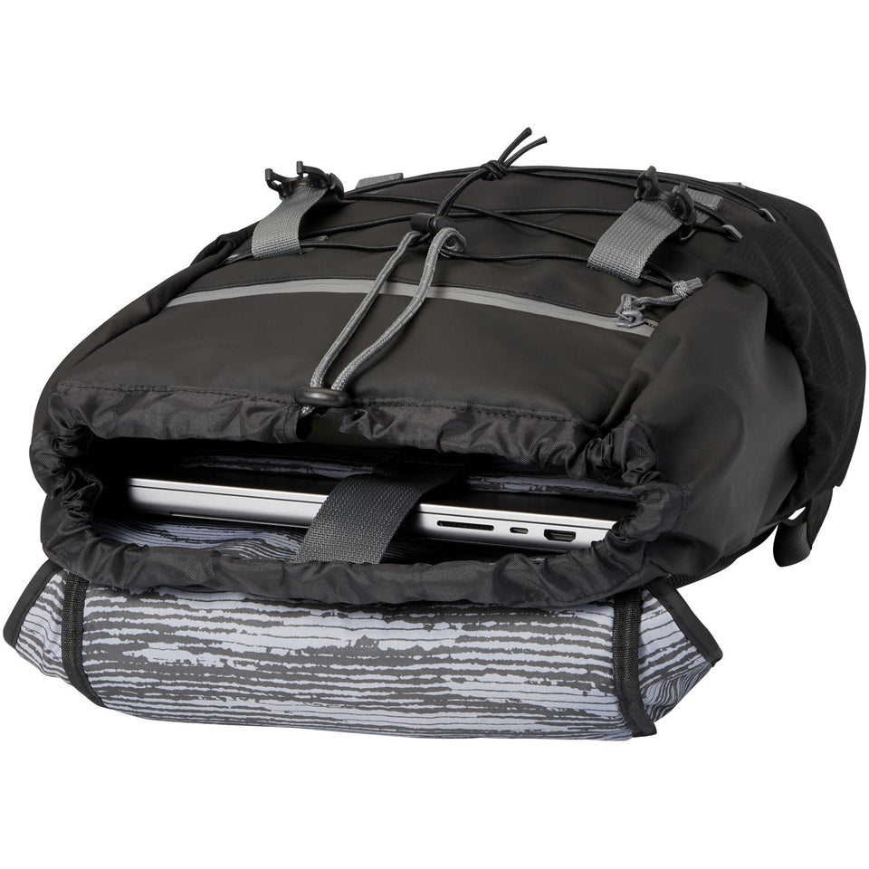 Zaino impermeabile per portatile da 15,6" in materiale riciclato GRS Aqua - 23 L personalizzato con logo - Pubblienne