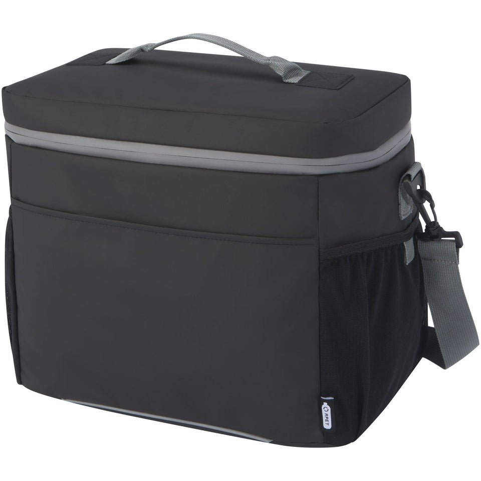 Borsa termica per 20 lattine in materiale riciclato certificato GRS Aqua - 22 L personalizzato con logo - Pubblienne