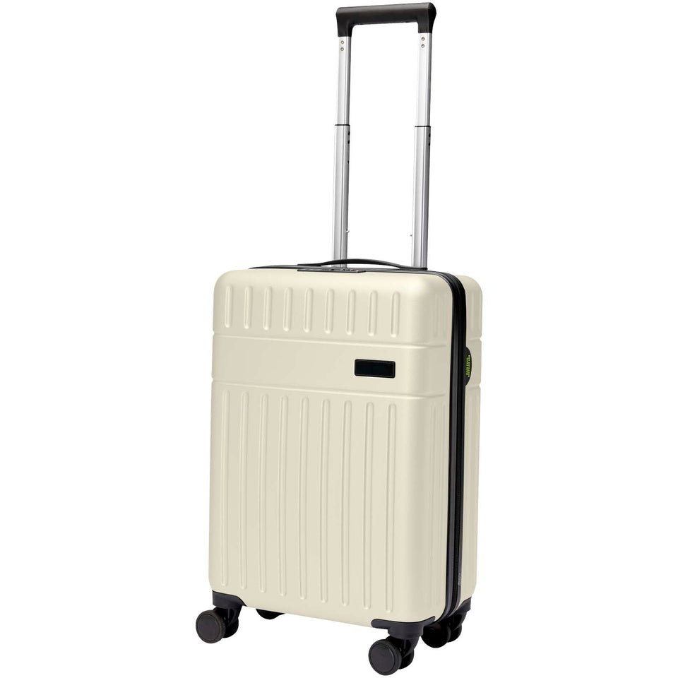 Trolley bagaglio a mano in materiale riciclato certificato GRS da 40 l per portatile da 20" Rover personalizzato con logo - Pubblienne
