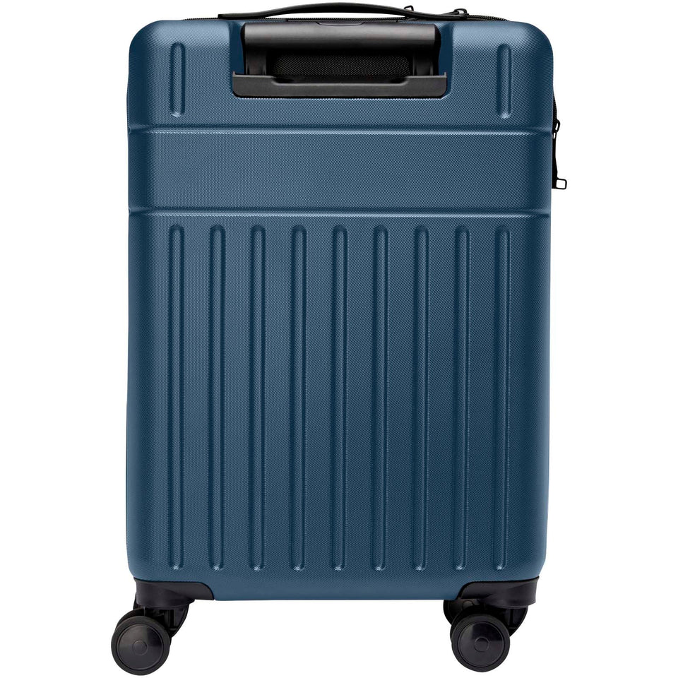 Trolley bagaglio a mano in materiale riciclato certificato GRS da 40 l per portatile da 20" Rover personalizzato con logo - Pubblienne