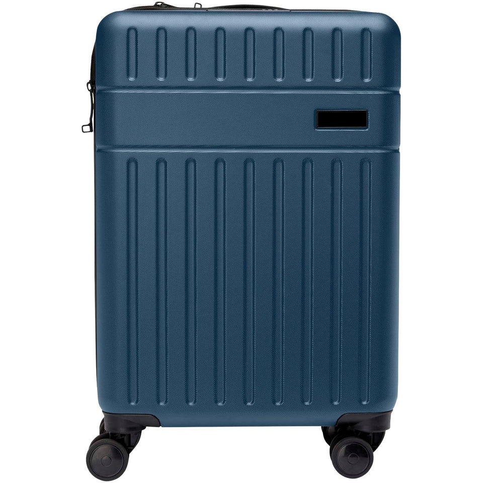Trolley bagaglio a mano in materiale riciclato certificato GRS da 40 l per portatile da 20" Rover personalizzato con logo - Pubblienne