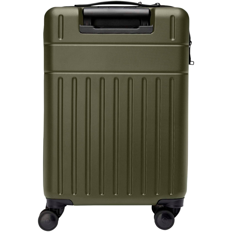 Trolley bagaglio a mano in materiale riciclato certificato GRS da 40 l per portatile da 20" Rover personalizzato con logo - Pubblienne