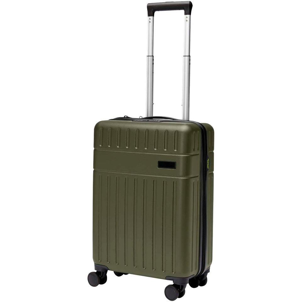 Trolley bagaglio a mano in materiale riciclato certificato GRS da 40 l per portatile da 20" Rover personalizzato con logo - Pubblienne