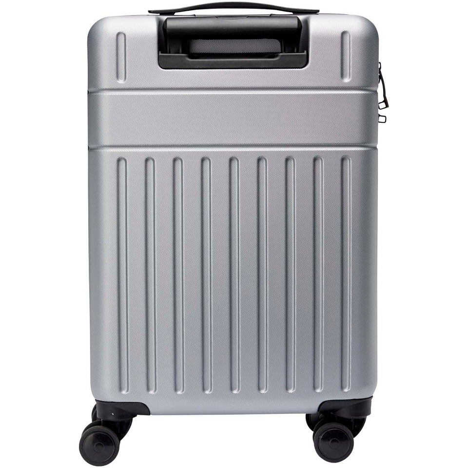 Trolley bagaglio a mano in materiale riciclato certificato GRS da 40 l per portatile da 20" Rover personalizzato con logo - Pubblienne