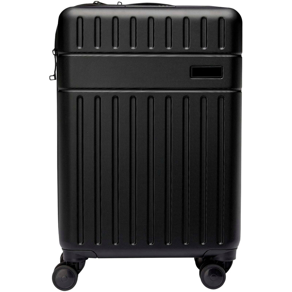 Trolley bagaglio a mano in materiale riciclato certificato GRS da 40 l per portatile da 20" Rover personalizzato con logo - Pubblienne