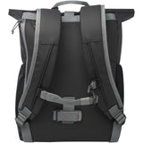 Borsa roll-top per bicicletta impermeabile in materiale riciclato certificato GRS per portatile da 15" Aqua personalizzato con logo - Pubblienne