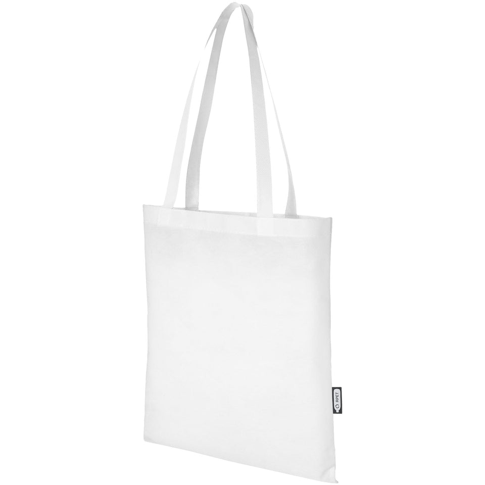 Tote bag convention in tessuto non tessuto riciclato certificato GRS Zeus 6l personalizzato con logo - Pubblienne
