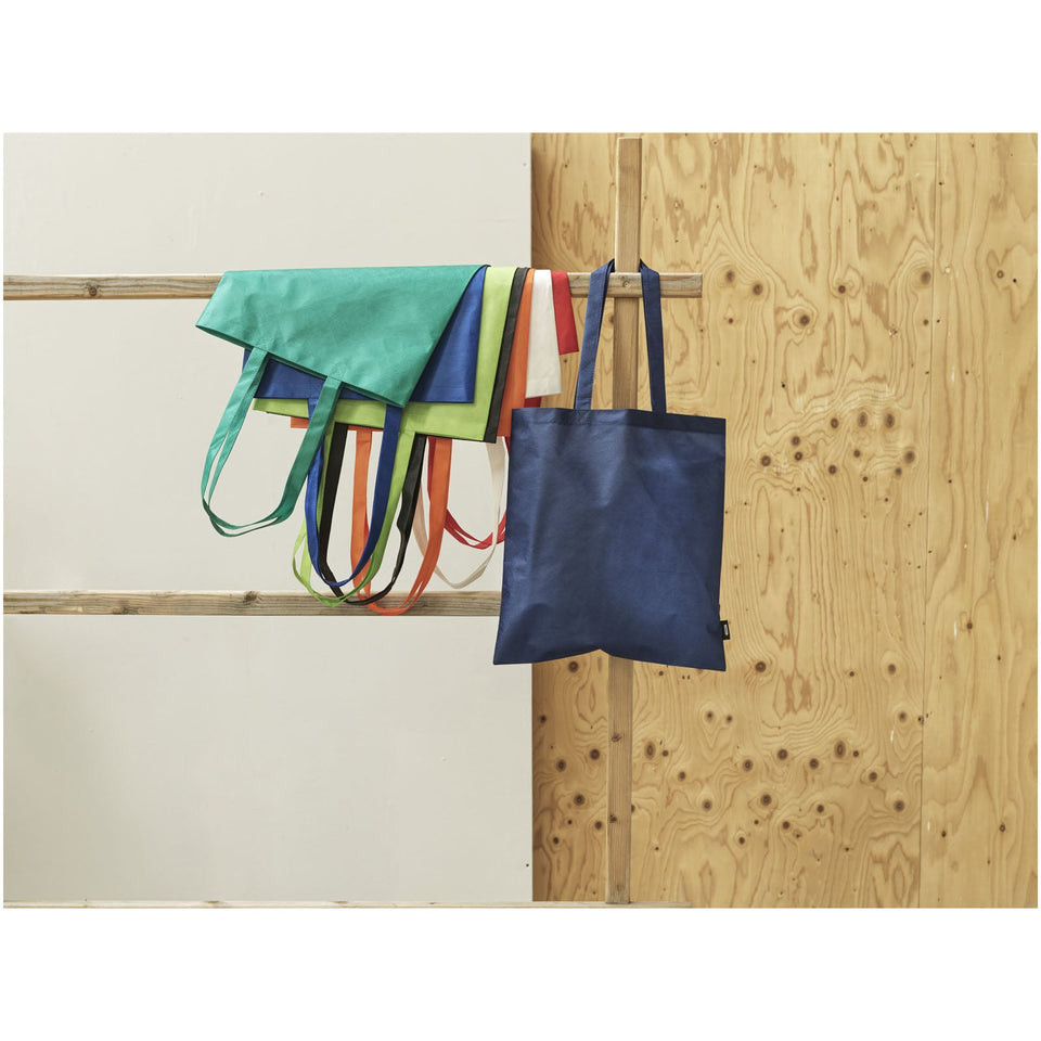 Tote bag convention in tessuto non tessuto riciclato certificato GRS Zeus 6l personalizzato con logo - Pubblienne