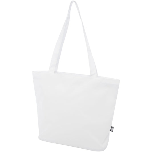 Tote bag in materiale riciclato certificato GRS con cerniera Panama 20l personalizzato con logo - Pubblienne