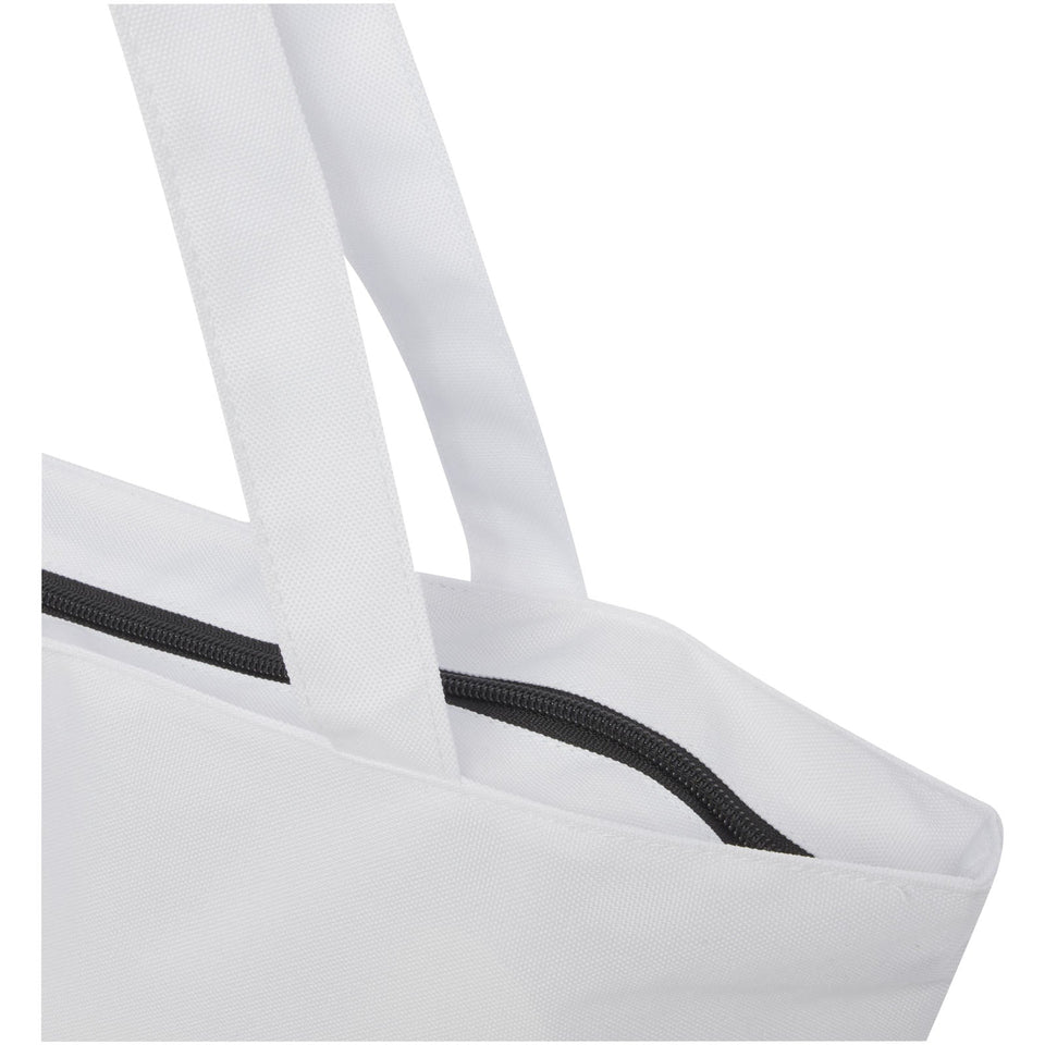Tote bag in materiale riciclato certificato GRS con cerniera Panama 20l personalizzato con logo - Pubblienne