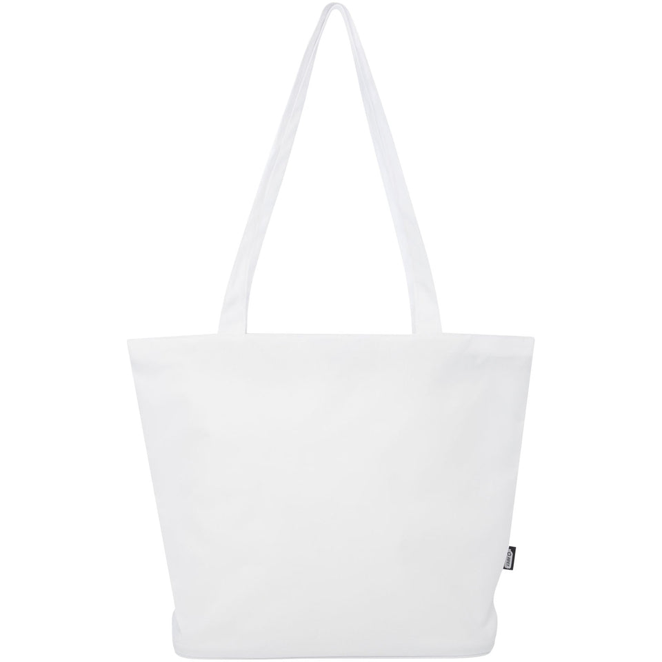 Tote bag in materiale riciclato certificato GRS con cerniera Panama 20l personalizzato con logo - Pubblienne