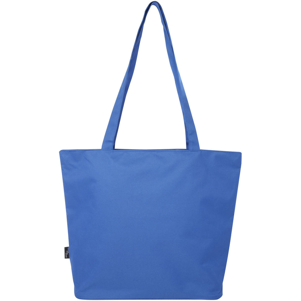 Tote bag in materiale riciclato certificato GRS con cerniera Panama 20l personalizzato con logo - Pubblienne