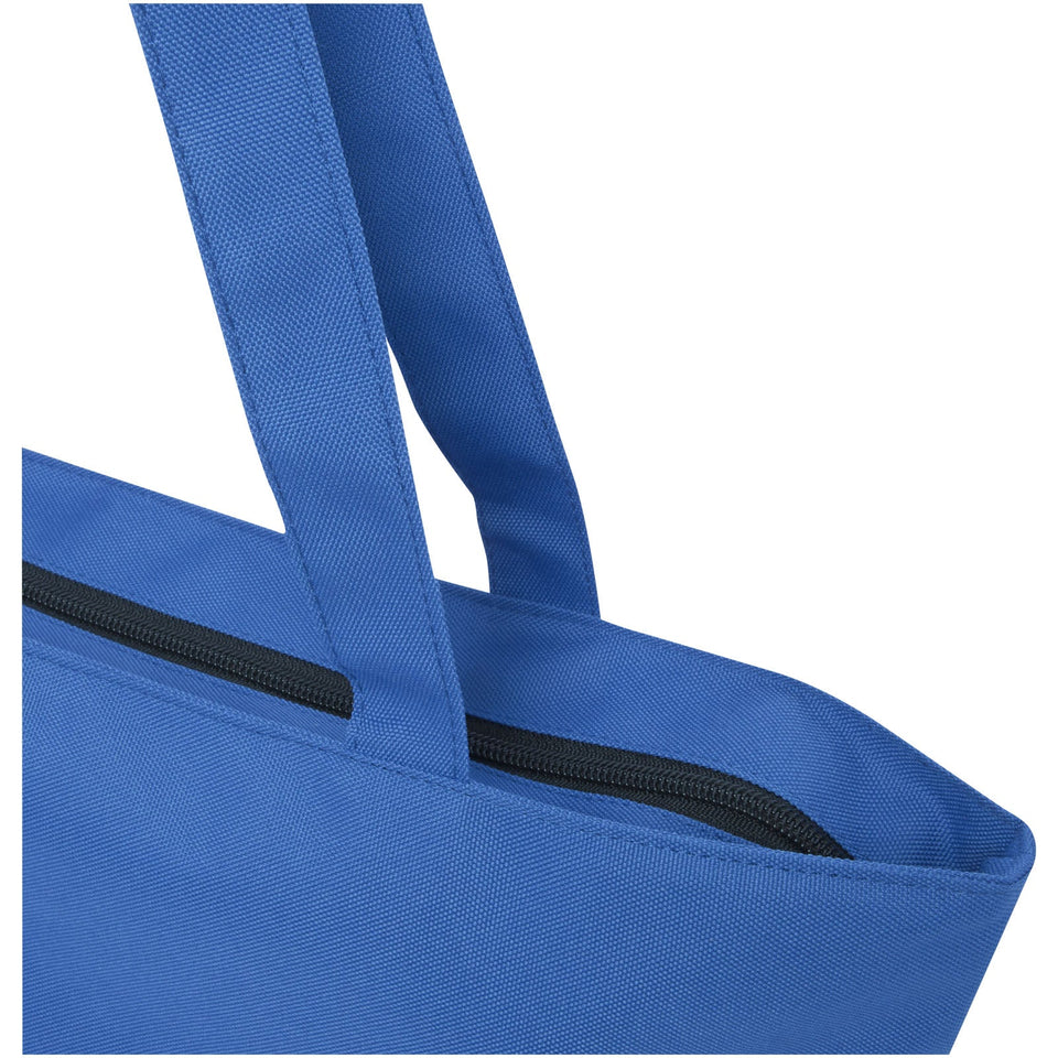 Tote bag in materiale riciclato certificato GRS con cerniera Panama 20l personalizzato con logo - Pubblienne