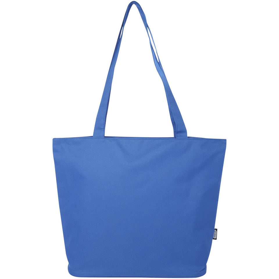 Tote bag in materiale riciclato certificato GRS con cerniera Panama 20l personalizzato con logo - Pubblienne