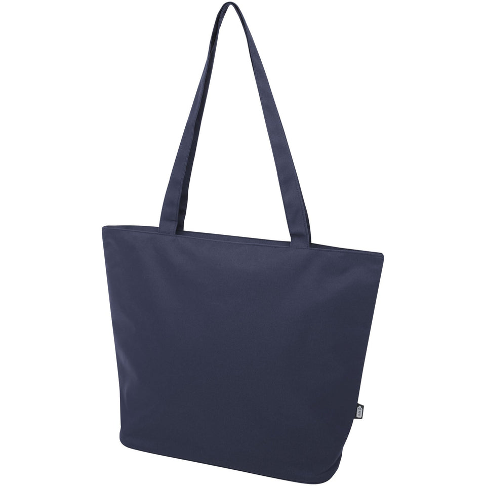 Tote bag in materiale riciclato certificato GRS con cerniera Panama 20l personalizzato con logo - Pubblienne