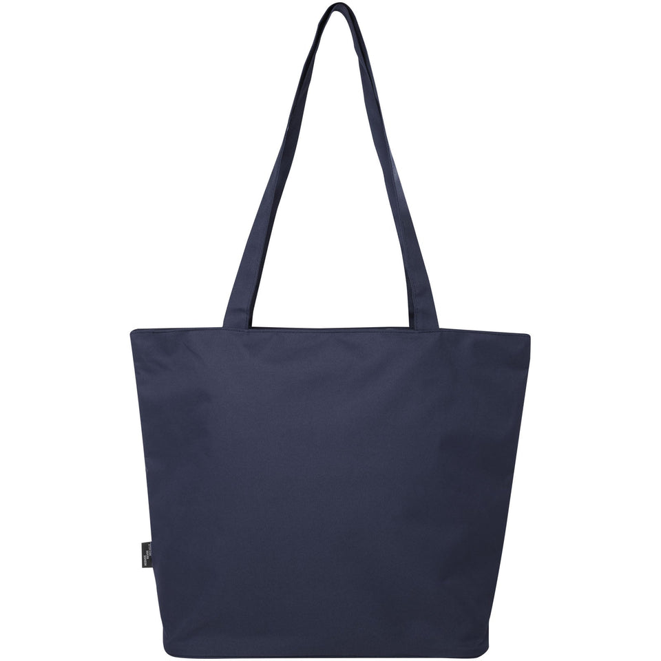 Tote bag in materiale riciclato certificato GRS con cerniera Panama 20l personalizzato con logo - Pubblienne