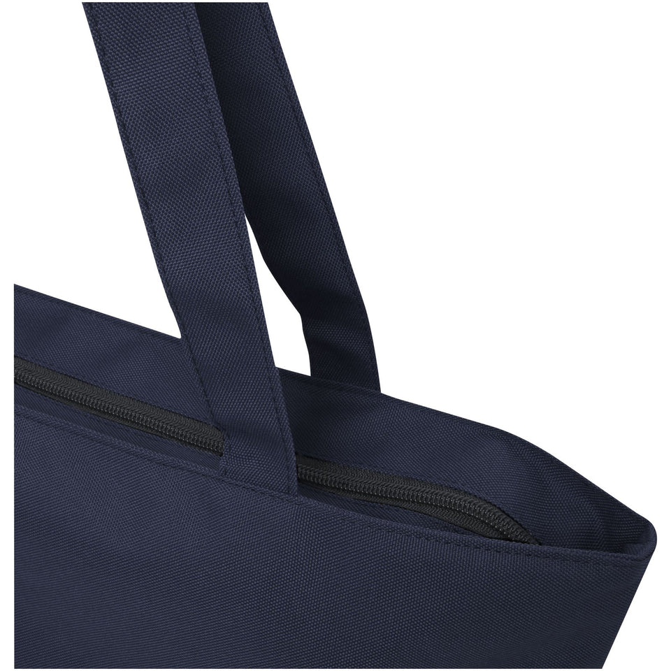 Tote bag in materiale riciclato certificato GRS con cerniera Panama 20l personalizzato con logo - Pubblienne