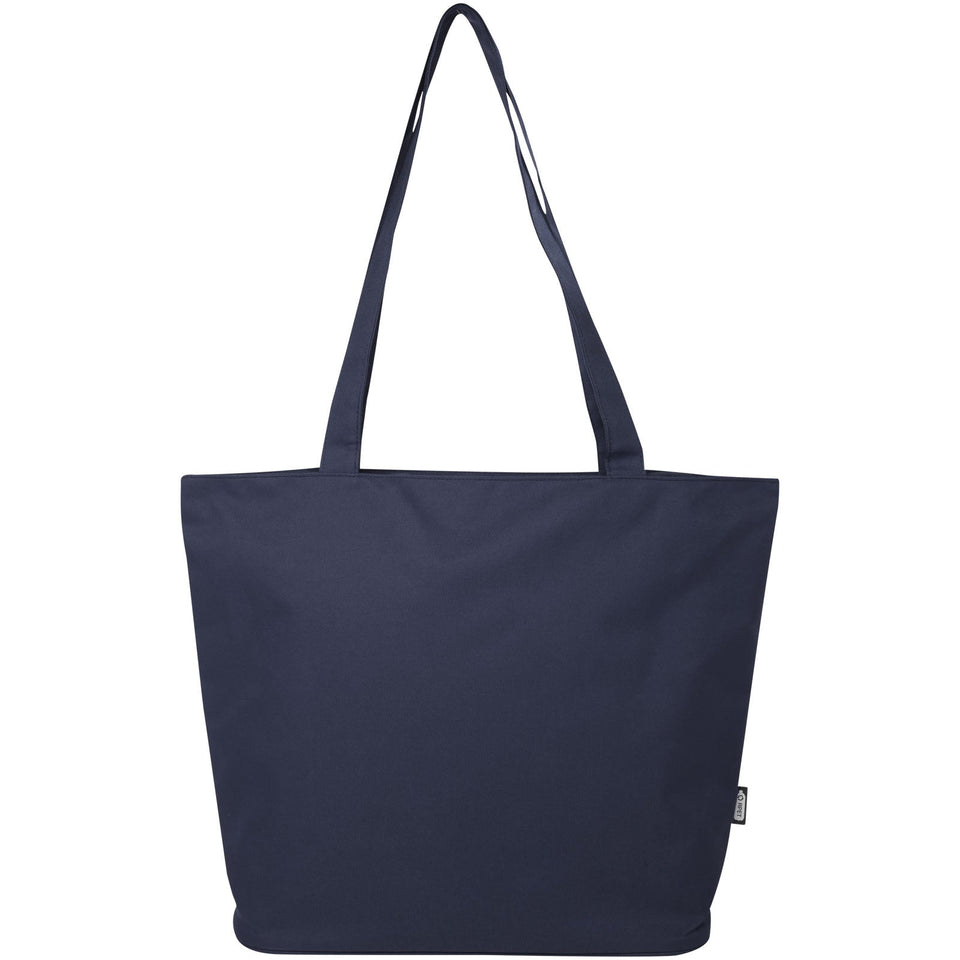 Tote bag in materiale riciclato certificato GRS con cerniera Panama 20l personalizzato con logo - Pubblienne