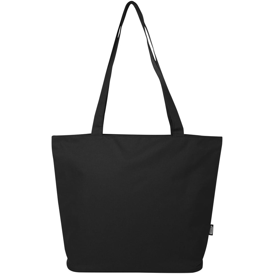 Tote bag in materiale riciclato certificato GRS con cerniera Panama 20l personalizzato con logo - Pubblienne