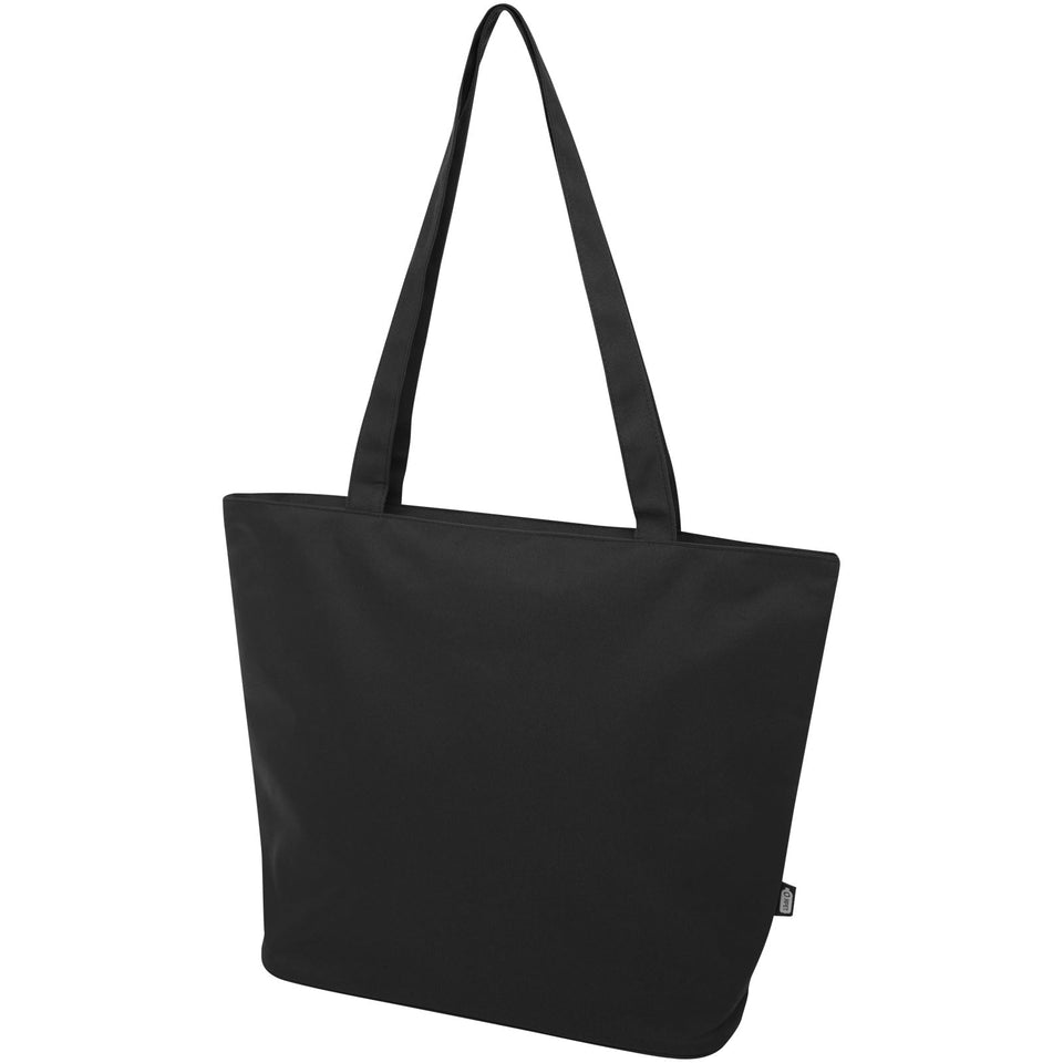 Tote bag in materiale riciclato certificato GRS con cerniera Panama 20l personalizzato con logo - Pubblienne