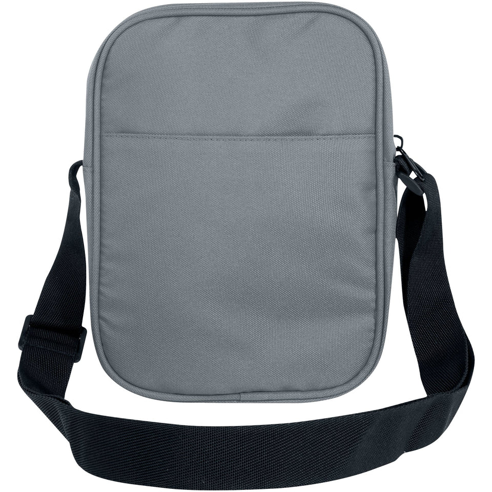 Borsa a tracolla in materiale riciclato certificato GRS Byron 2l personalizzato con logo - Pubblienne