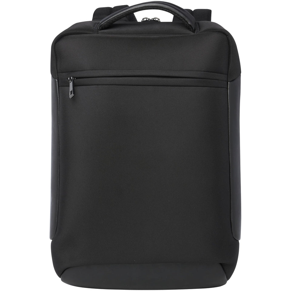 Zaino compatto per portatile da 15,6" in materiale riciclato certificato GRS Expedition Pro 12l personalizzato con logo - Pubblienne