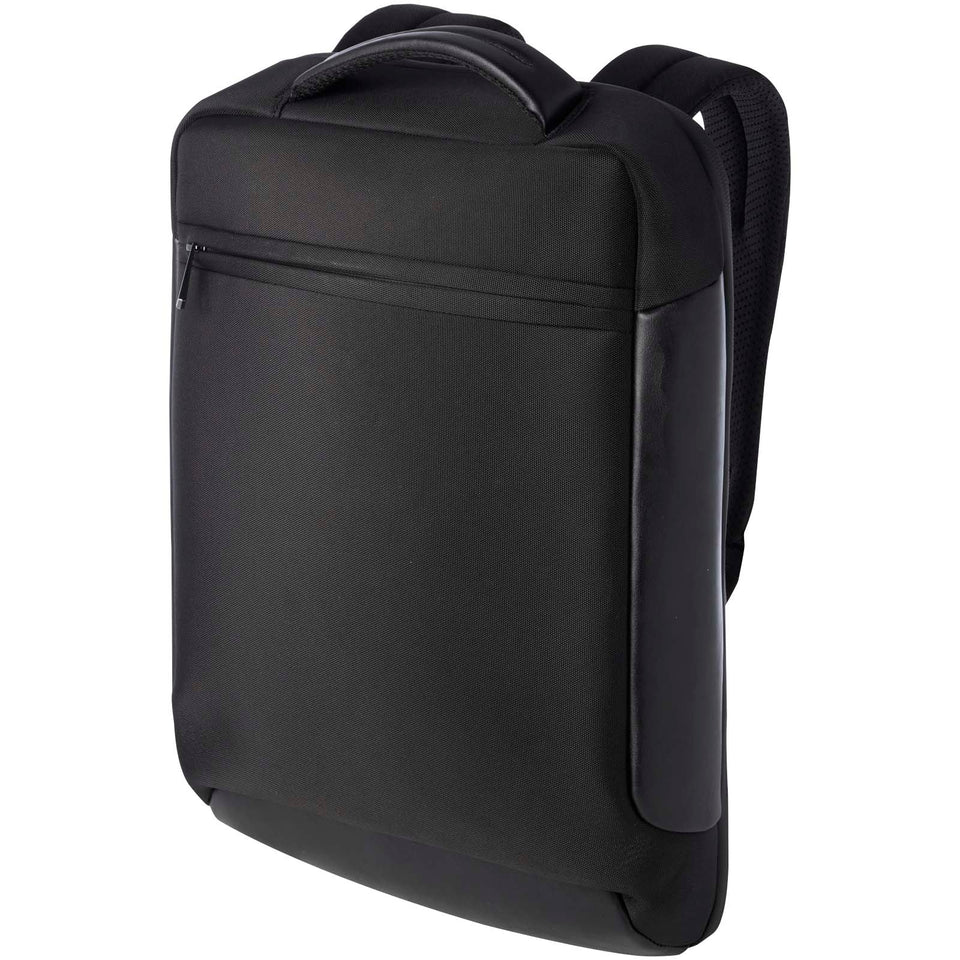 Zaino compatto per portatile da 15,6" in materiale riciclato certificato GRS Expedition Pro 12l personalizzato con logo - Pubblienne