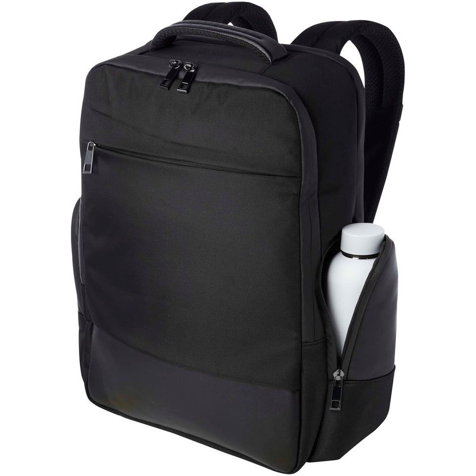 Zaino per portatile da 15,6" in materiale riciclato certificato GRS Expedition Pro 25l personalizzato con logo - Pubblienne
