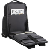 Zaino per portatile da 15,6" in materiale riciclato certificato GRS Expedition Pro 25l personalizzato con logo - Pubblienne