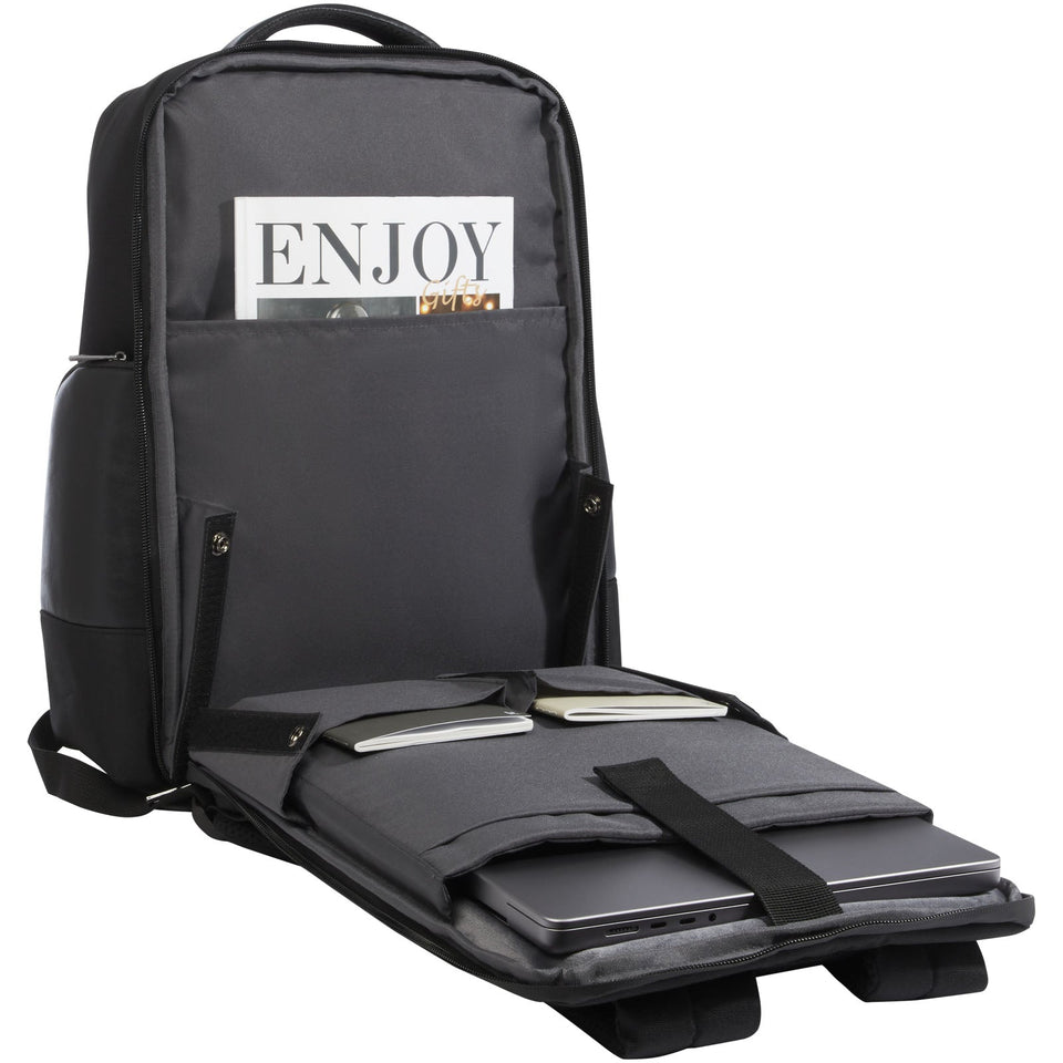 Zaino per portatile da 15,6" in materiale riciclato certificato GRS Expedition Pro 25l personalizzato con logo - Pubblienne