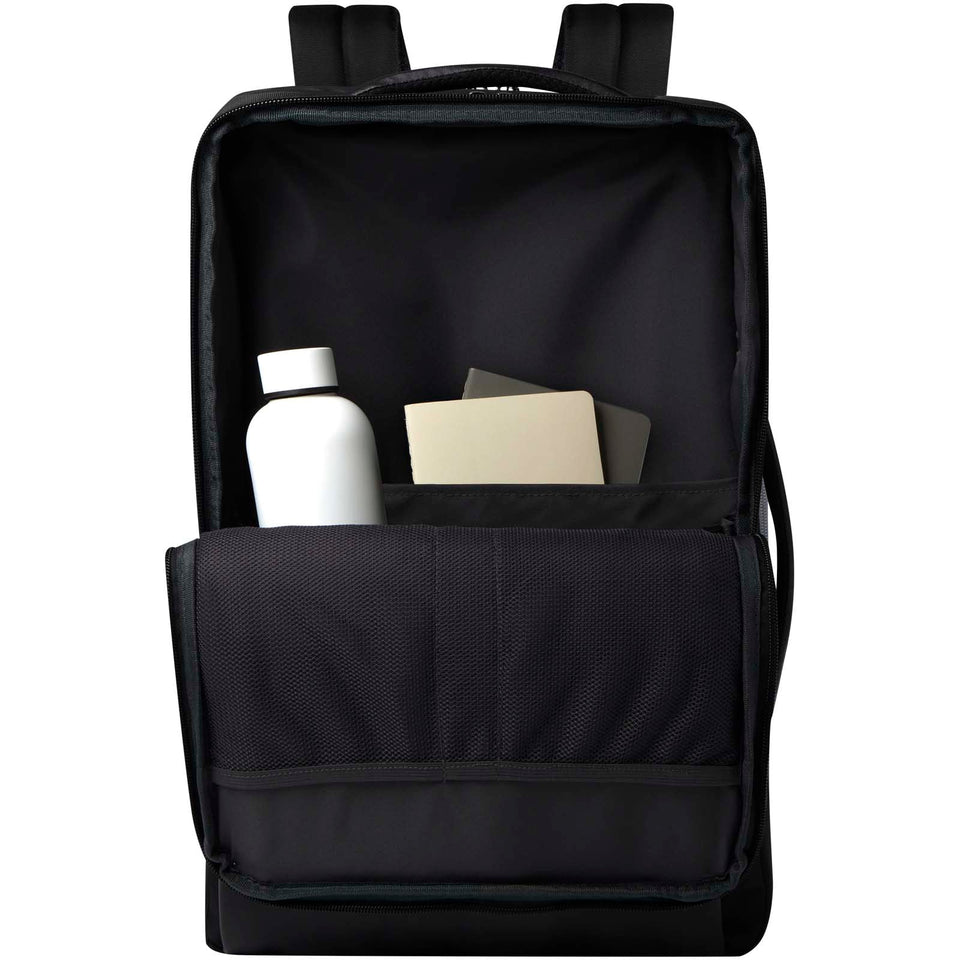 Zaino espandibile per portatile da 17" in materiale riciclato certificato GRS da 35 litri Expedition Pro personalizzato con logo - Pubblienne