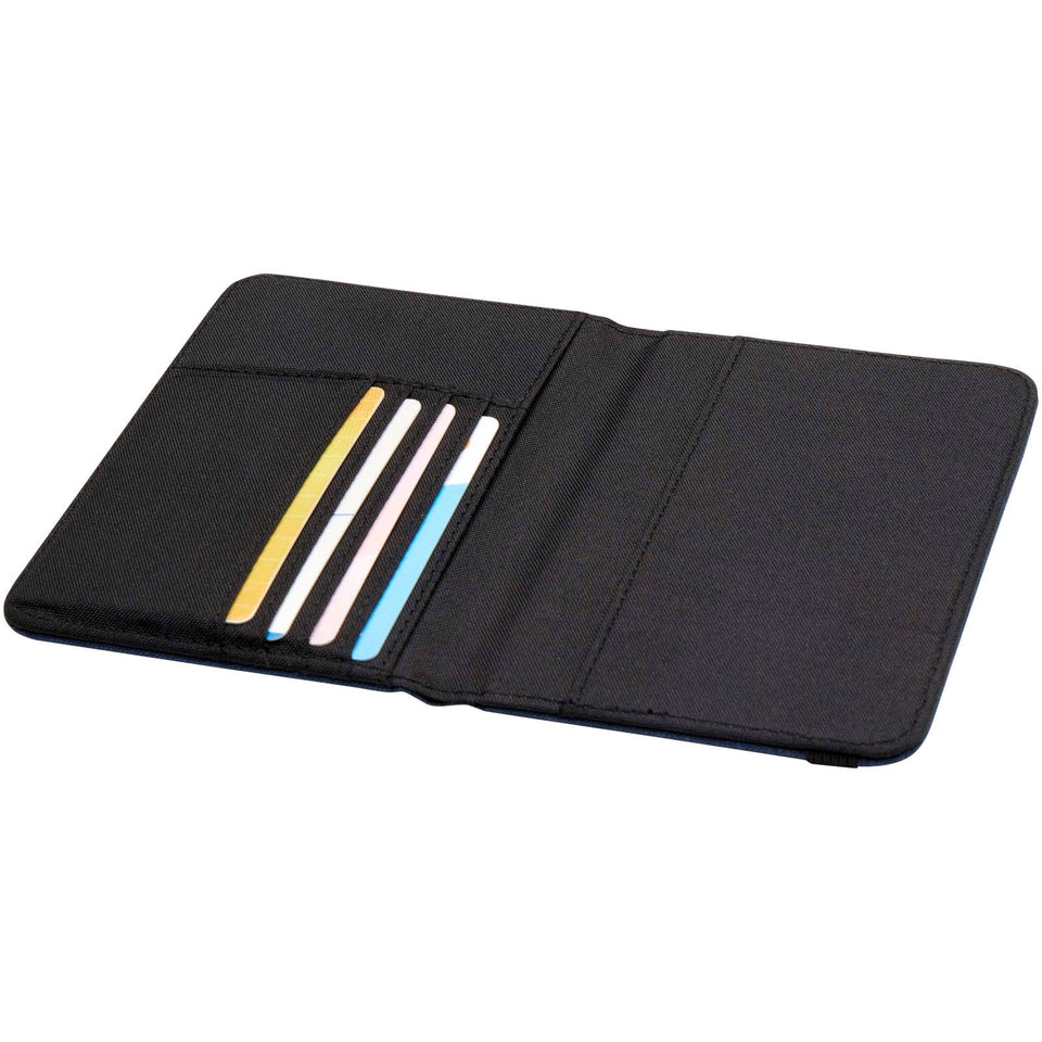 Portapassaporto in PET riciclato certificato GRS con protezione RFID Ross personalizzato con logo - Pubblienne