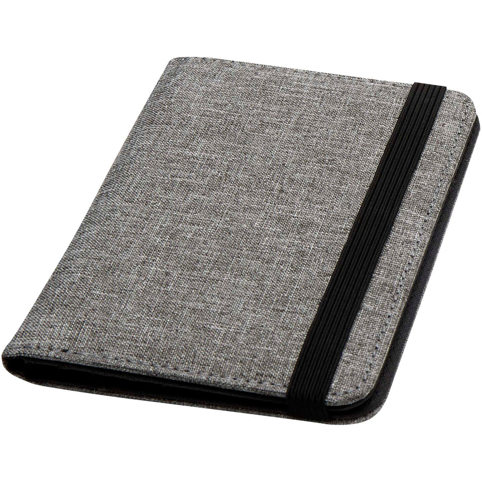 Portapassaporto in PET riciclato certificato GRS con protezione RFID Ross personalizzato con logo - Pubblienne