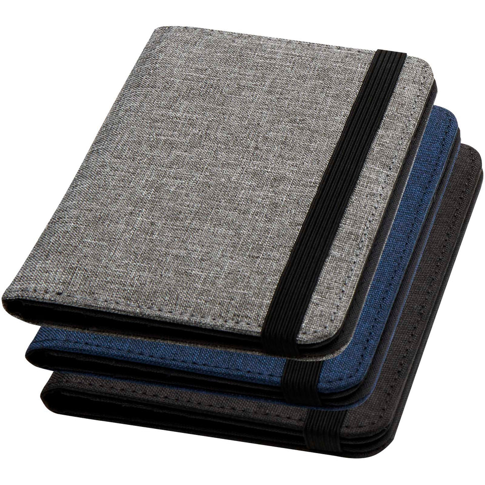 Portapassaporto in PET riciclato certificato GRS con protezione RFID Ross personalizzato con logo - Pubblienne