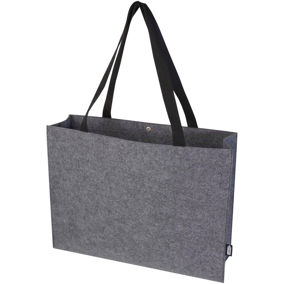 Tote bag a soffietto in feltro riciclato certificato GRS Felta - 20L personalizzato con logo - Pubblienne