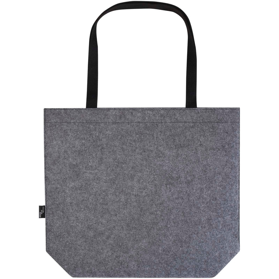 Tote bag a soffietto in feltro riciclato certificato GRS Felta - 20L personalizzato con logo - Pubblienne